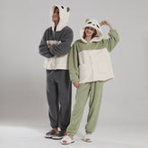 Couple’s Coral Velvet Pyjama Set – Men’s & Women’s Loungewear - NOIRPYJAMA